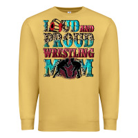 Antique Gold Loud and proud wrestling Mom Mother's Day Premium Sweatshirt - CowGirlArtShop
