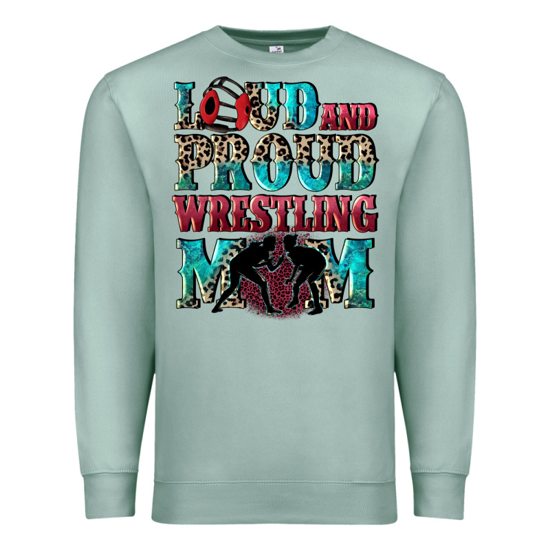 Loud And Proud Wrestling Mom Mother's Day Premium Sweatshirt by CowGirlArtShop | Teevron