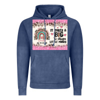 Vintage Denim it takes a big to shape little minds Vintage Hoodie - MaliasSmallBusiness