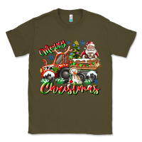 Army Green Merry Christmas  tractor Classic Tee - CowhideDigitalArt