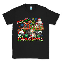 Black Merry Christmas  tractor Classic Tee - CowhideDigitalArt
