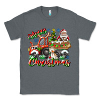 Charcoal Heather Merry Christmas  tractor Classic Tee - CowhideDigitalArt