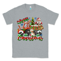 Heather Grey Merry Christmas  tractor Classic Tee - CowhideDigitalArt