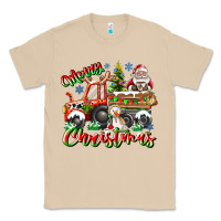 Mushroom Merry Christmas  tractor Classic Tee - CowhideDigitalArt