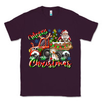 Plum Merry Christmas  tractor Classic Tee - CowhideDigitalArt