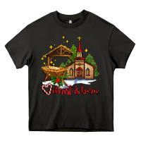 Asphalt the church  chrıst is born Heavy Core Tee - AdoDesignShop