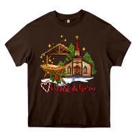 The Church  Chrıst Is Born Heavy Core Tee | Teevron