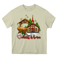 Mossy the church  chrıst is born Heavy Core Tee - AdoDesignShop
