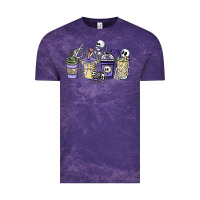 Cloud Purple skeleton coffee cups Vintage Tee - NancyCooperArtShop