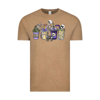 Vintage Coffee skeleton coffee cups Vintage Tee - NancyCooperArtShop