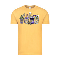 Vintage Mustard skeleton coffee cups Vintage Tee - NancyCooperArtShop