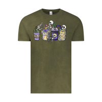 Skeleton Coffee Cups Vintage Tee | Teevron