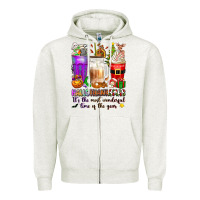 Hallothanksmas Coffee Cups Zipper Hoodie | Teevron