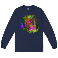 Navy halloween spider web for patches Long Sleeve Tee - BundleAndBundleShop