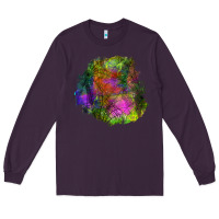Plum halloween spider web for patches Long Sleeve Tee - BundleAndBundleShop