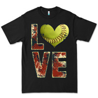 Black softball love Premium Tee - JahusDesignShop