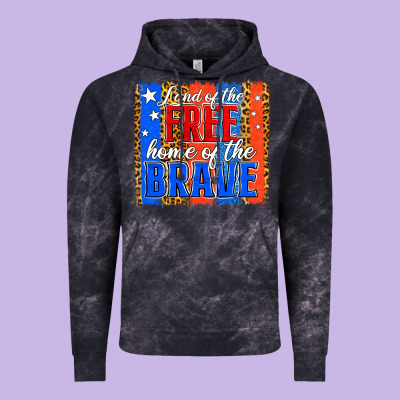 Land Of The Free Th Of July Brushstroke Vintage Hoodie Designed By Jasminsmagicworld