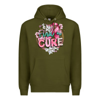 Army Green find a cure cancer awareness Premium Hoodie - CowGirlArtShop