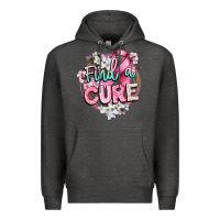 Charcoal Heather find a cure cancer awareness Premium Hoodie - CowGirlArtShop