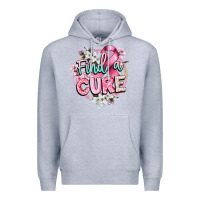 Heather Grey find a cure cancer awareness Premium Hoodie - CowGirlArtShop