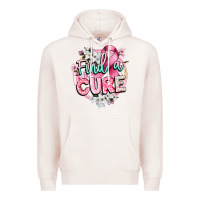 Pale Pink find a cure cancer awareness Premium Hoodie - CowGirlArtShop