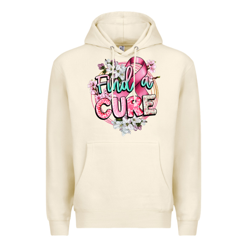 Find A Cure Cancer Awareness Premium Hoodie by CowGirlArtShop | Teevron