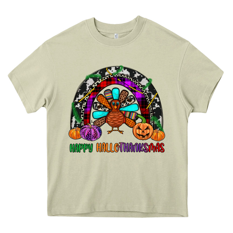 Happy Hallothanksmas Heavy Core Tee by JahusDesignShop | Teevron