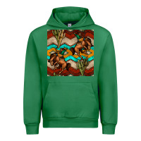 Emerald native american aztec seamless pattern 5 Urban Hoodie - BundleAndBundleShop