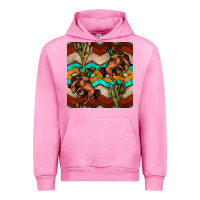 Fuchsia Pink native american aztec seamless pattern 5 Urban Hoodie - BundleAndBundleShop