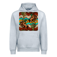Heather Grey native american aztec seamless pattern 5 Urban Hoodie - BundleAndBundleShop