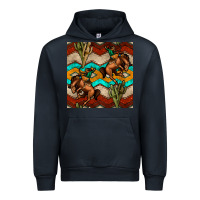 Navy native american aztec seamless pattern 5 Urban Hoodie - BundleAndBundleShop