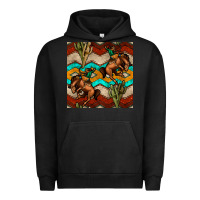 Pigment Black native american aztec seamless pattern 5 Urban Hoodie - BundleAndBundleShop