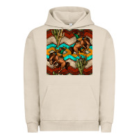 Pigment French Oak native american aztec seamless pattern 5 Urban Hoodie - BundleAndBundleShop
