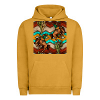 Pigment Peanut Butter native american aztec seamless pattern 5 Urban Hoodie - BundleAndBundleShop