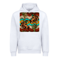 White native american aztec seamless pattern 5 Urban Hoodie - BundleAndBundleShop