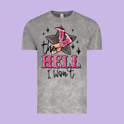 The Hell I Wont Cowgirl Vintage Tee Designed By Maliassmallbusiness