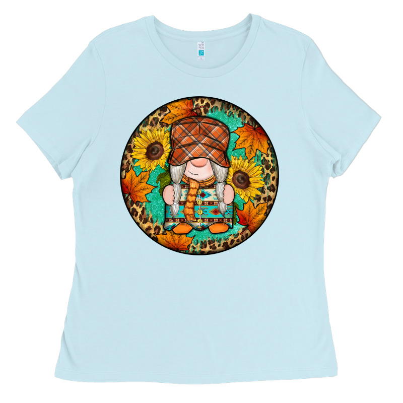 Fall Gnomes Round Earrings 2 Ladies Tee by Artiststas | Teevron