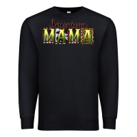 Black American Mama  Mother's Day Premium Sweatshirt - CowGirlArtShop