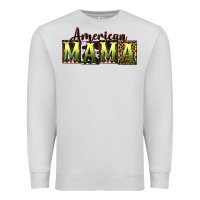 Dove Grey American Mama  Mother's Day Premium Sweatshirt - CowGirlArtShop