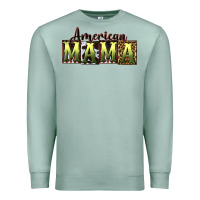 Seafoam American Mama  Mother's Day Premium Sweatshirt - CowGirlArtShop