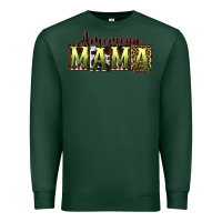Sports Green American Mama  Mother's Day Premium Sweatshirt - CowGirlArtShop