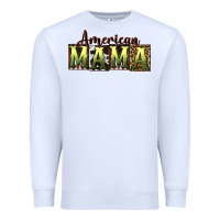 White American Mama  Mother's Day Premium Sweatshirt - CowGirlArtShop