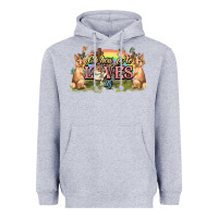 Heather Grey Oh how he loves us cross Easter Day Heavyweight Hoodie - HowdyJamesFarm