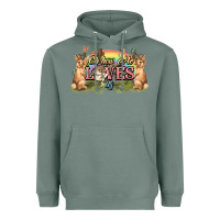 Sage Oh how he loves us cross Easter Day Heavyweight Hoodie - HowdyJamesFarm