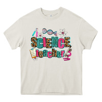 Cream science teacher Heavy Core Tee - AdoDesignShop
