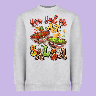 You Had Me At Salsa Heavyweight Sweatshirt Designed By Lillyallendesigns
