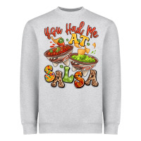 Heather Grey you had me at salsa Heavyweight Sweatshirt - LillyAllenDesigns