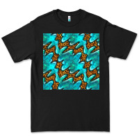Black turquoise leopard seamless pattern Premium Tee - BundleAndBundleShop