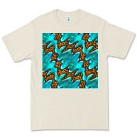 Bone turquoise leopard seamless pattern Premium Tee - BundleAndBundleShop