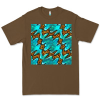 Cacao turquoise leopard seamless pattern Premium Tee - BundleAndBundleShop